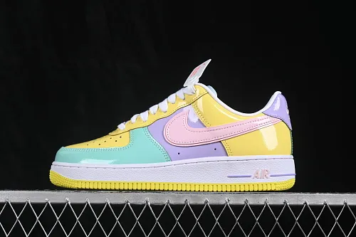 All categories Nk Air Force 1 Air Force series Nk Air Force 1 Low Air Force low-top Nike Air Force 1'07 Low patent leather color matching Air Force 1 low-top casual sneakers IQ9706-701